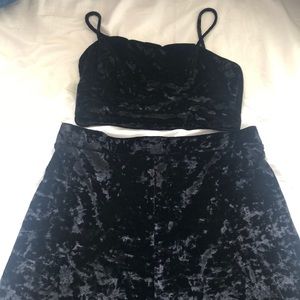 BLACK VELVET TWO SET JUMPER